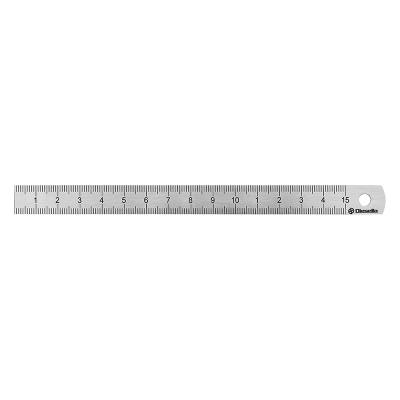 Steel ruler 150x13x0,5 mm Class: DIN2004/22/ ECII